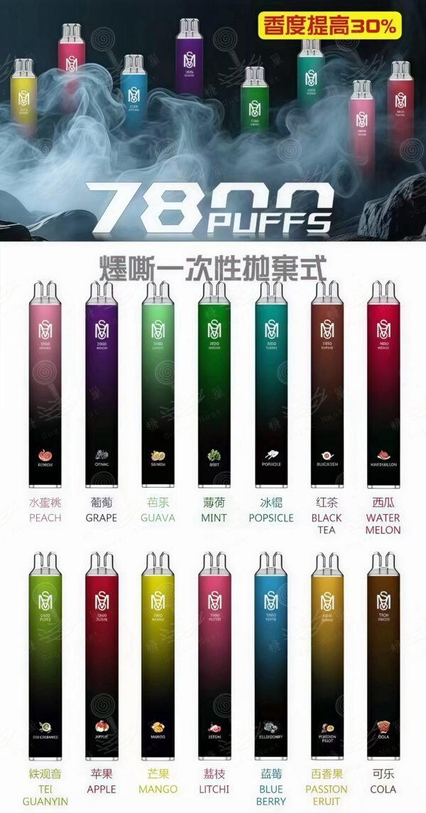 爅嘶MSO抛棄式電子煙-一次性可充電【大容量7800口】 糖巢Sugar Nest💕 加熱菸/電子煙/一次性 首次購物領取訂單折扣60元💓 優惠代碼「mikey60」 https://mikeymcq2.com